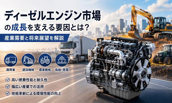 ディーゼルエンジン市場の成長を支える要因とは？産業需要と技術革新が市場を牽引