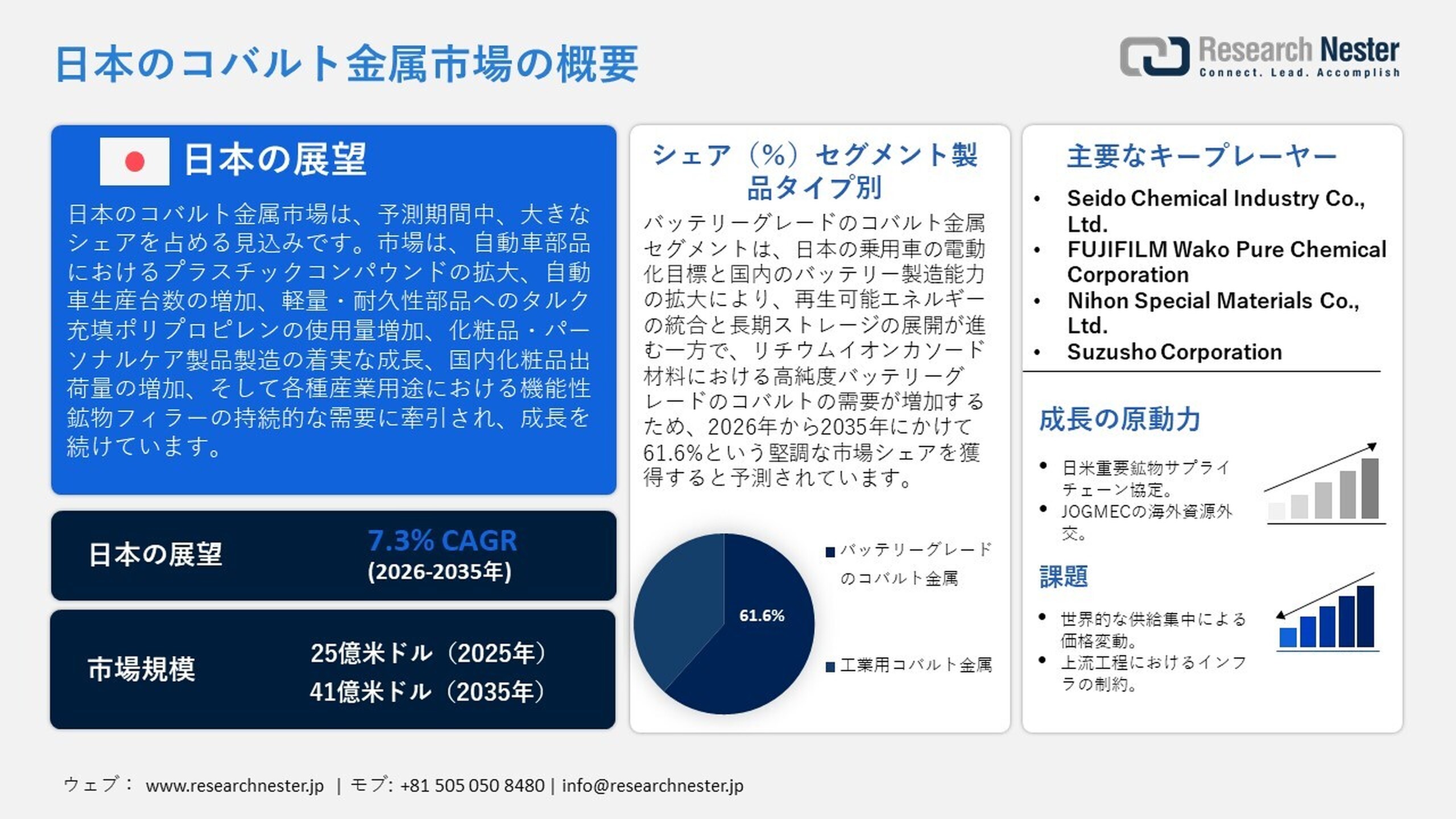 コバルト金属市場、シェア、成長、傾向、機会、予測2026-2035年