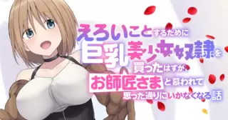 えろいことするために巨乳美少女奴隷を買ったはずが、お師匠さまと慕われて思った通りにいかなくなる話